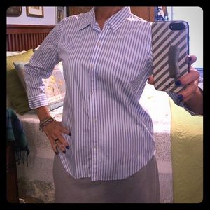 Ralph Lauren 3/4 sleeves collared buttoned shirt